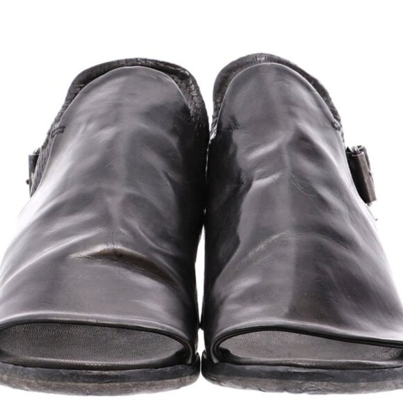 Gidigio Black Leather Sandals Size 38 - Picture 10 of 12